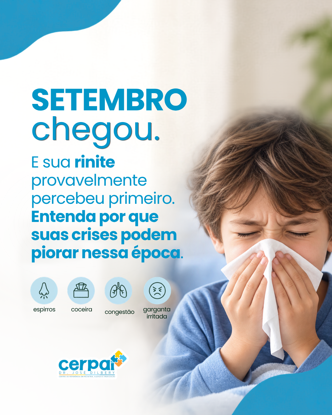Post de feed da marca Cerpai · Dr. José Dillert: Setembro chegou