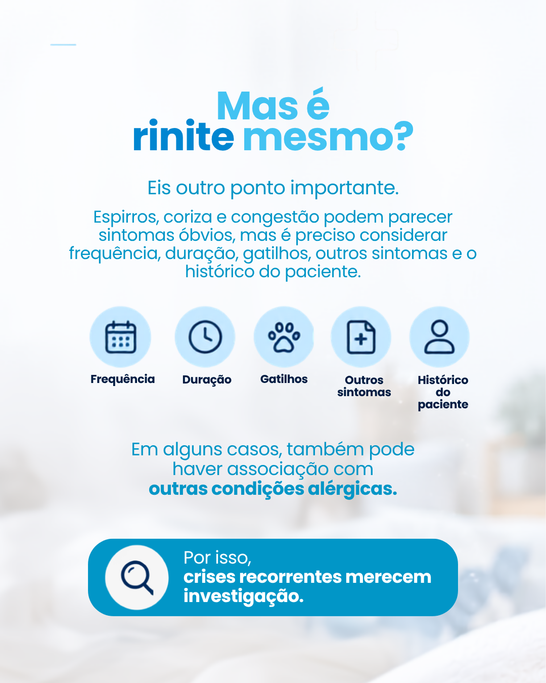 Post de feed da marca Cerpai · Dr. José Dillert: Mas é rinite mesmo?