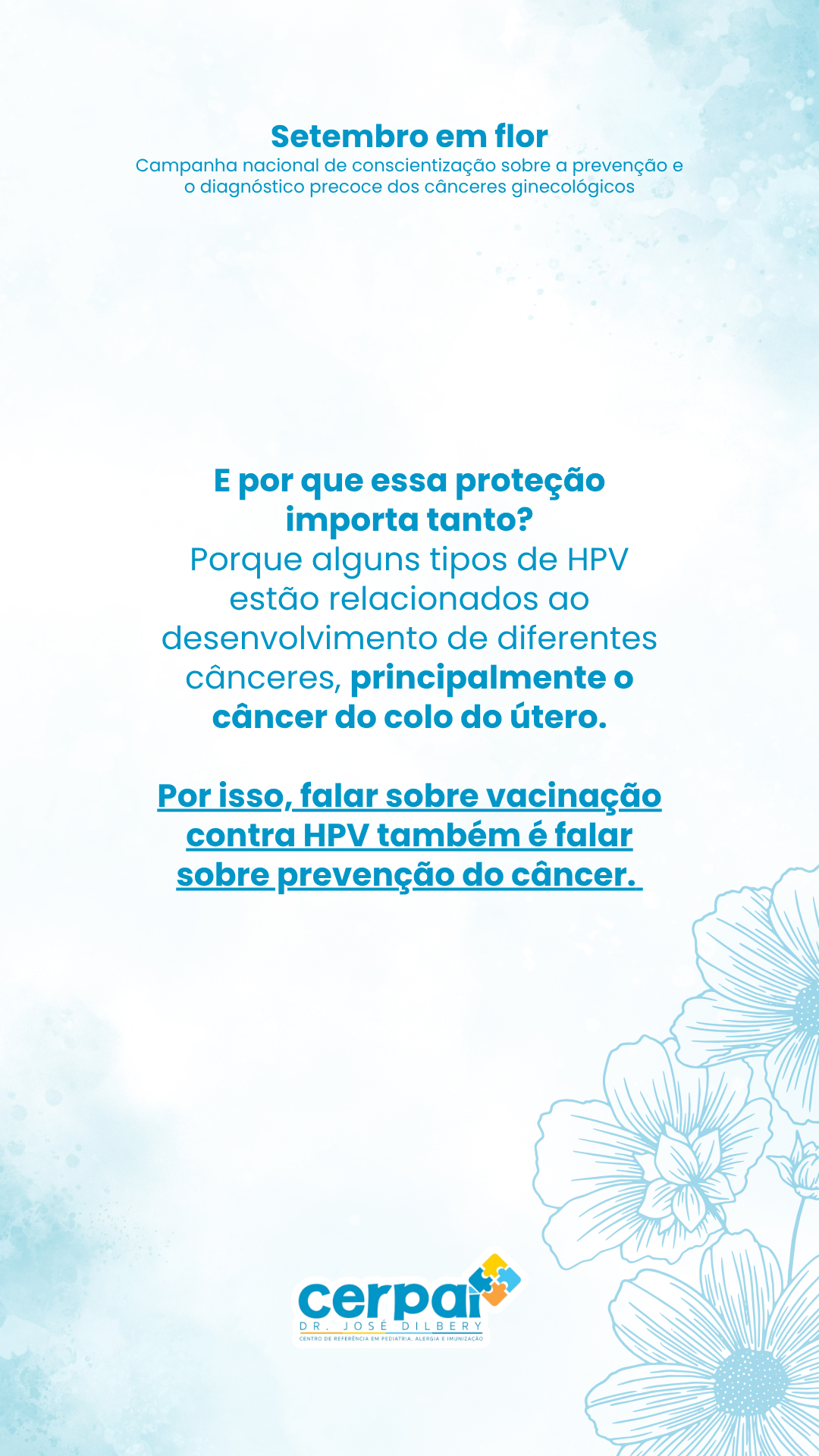 Post de story da marca Cerpai · Dr. José Dillert: E por que essa proteção importa tanto?