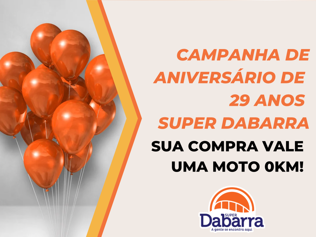 Campanha de aniversário de 29 anos