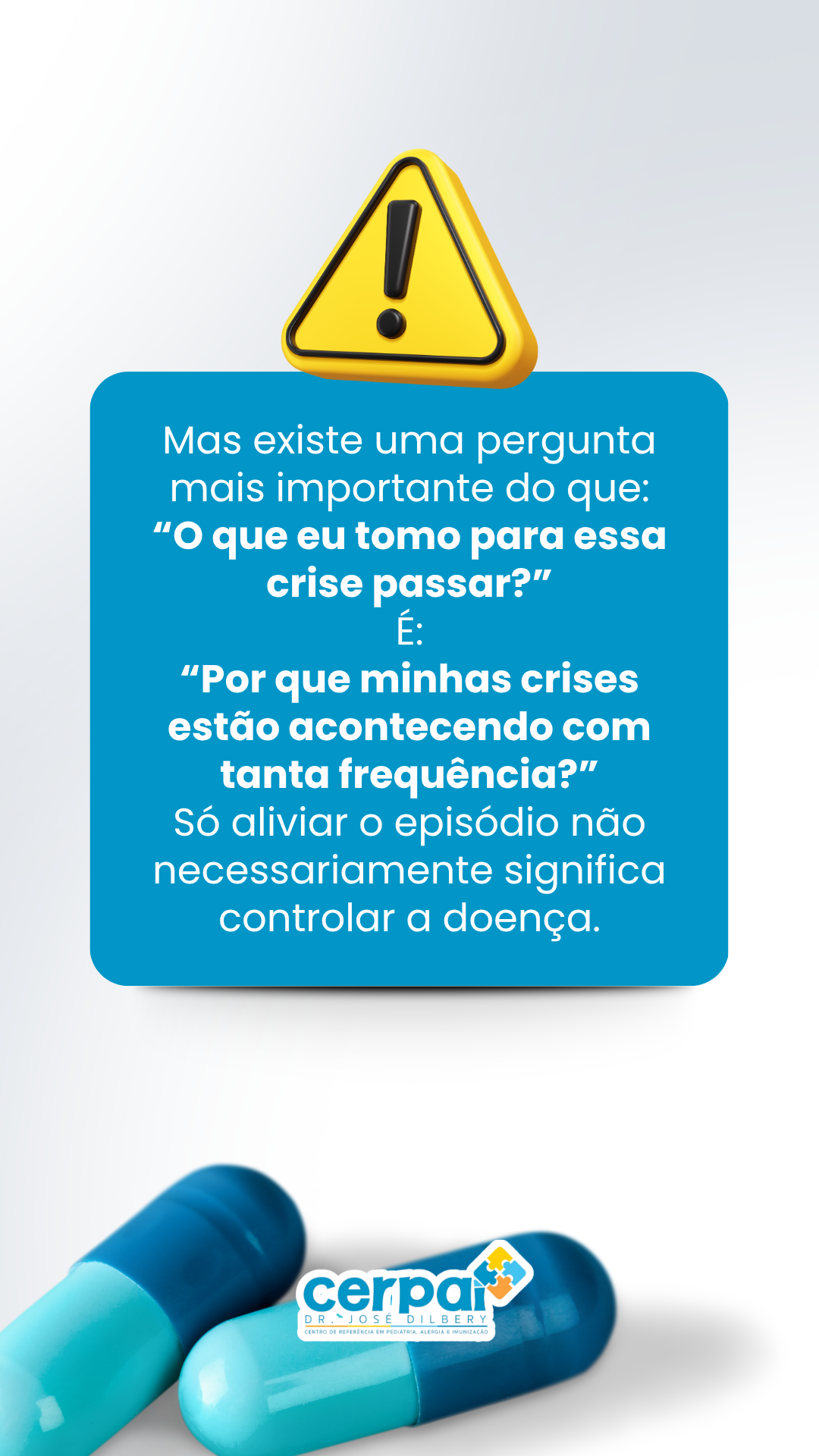 Post de story da marca Cerpai · Dr. José Dillert: Existe uma pergunta mais importante